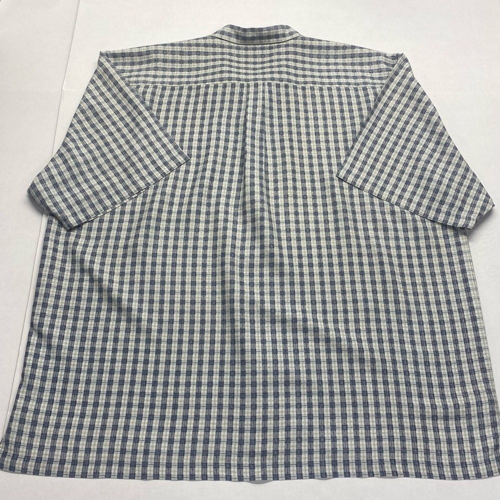 Tommy Bahama Men’s 100% Silk Shirt XXL Gray Plaid Side Slits - Picture 2 of 13